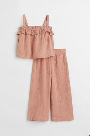 ست موسیلین تاپ و شلوار دخترانه H&M